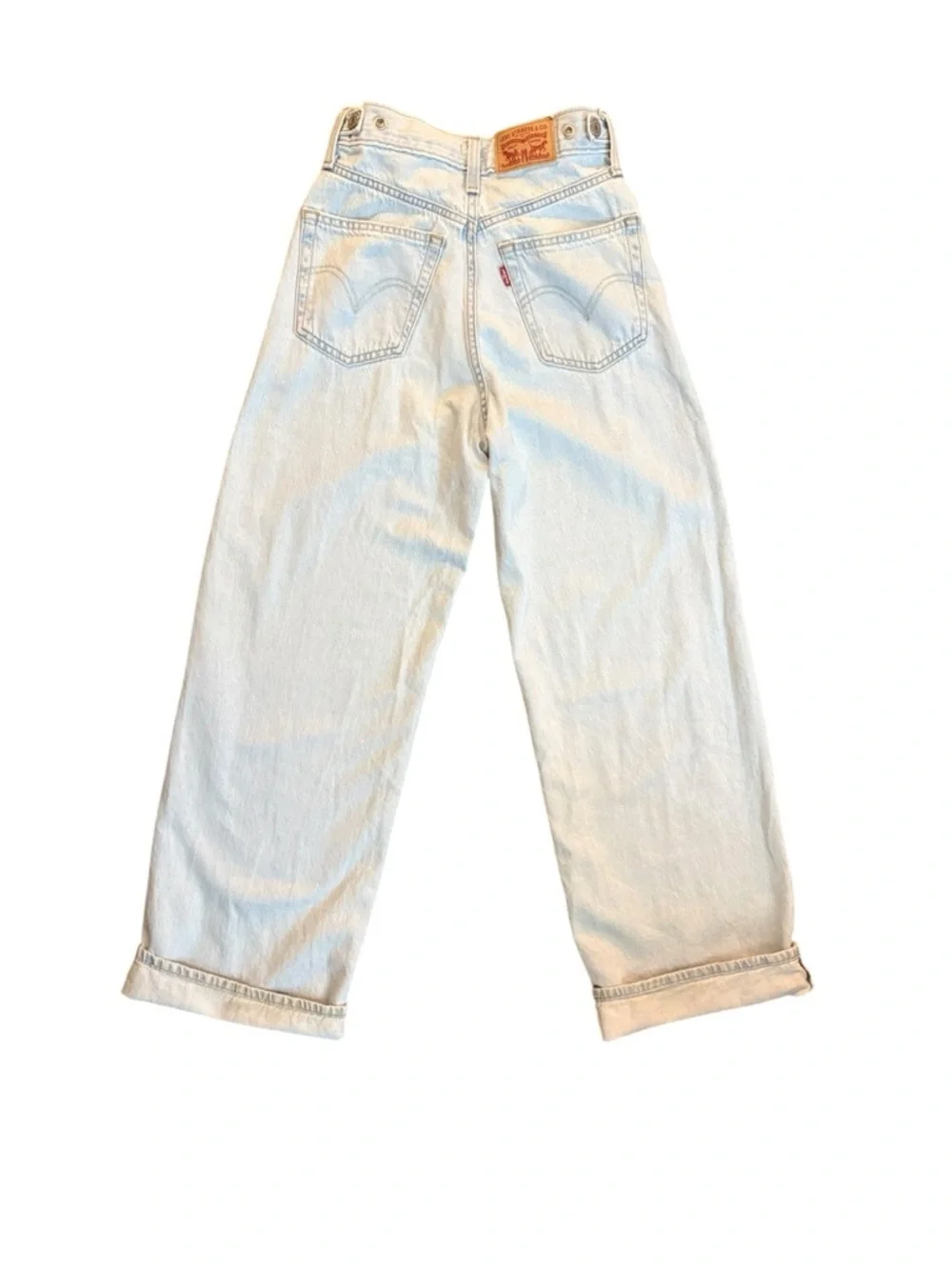 Levi’s Cinch Baggy Jeans W23 L31 Light Wash High Rise Wide Leg